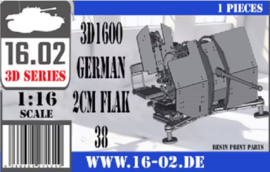 16.02 | 3d16006 | German 2cm Flak38 | 1:16