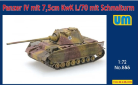 UM | 555 | Pz.Kpfw.IV mit 7.5cm KwK L/50 and Schmallturm | 1:72
