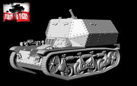 FTF | 124 | 8cm Granatwerfer 34 auf Panzerspähwagen AMR (f) | 1:72