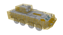 IBG | 72118 | BTR-4E Ukrainian APC with slat armor | 1:72