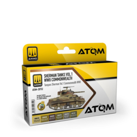 AMMO | 20752 | ATOM Sherman Tanks Vol 1 WWII Commonwealth Set