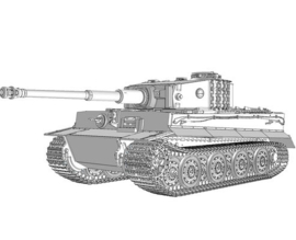 Das Werk | DW35028 | PzKpfwg.VI Tiger I late | 1:35