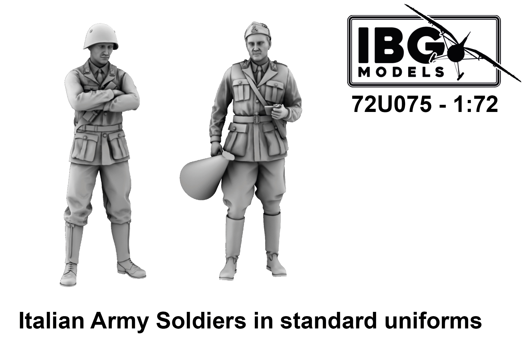 IBG | 72U075 | Italian Army Soldiers in standard uniforms | 1:72