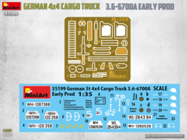 MiniArt | 35199 | German 4x4 Cargo Truck 3.6-6700A (Early) | 1:35
