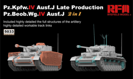 Rye Field Model | 5033 | Pz.Kpfw. IV ausf.J late, workable track links, 2in1 | 1:35