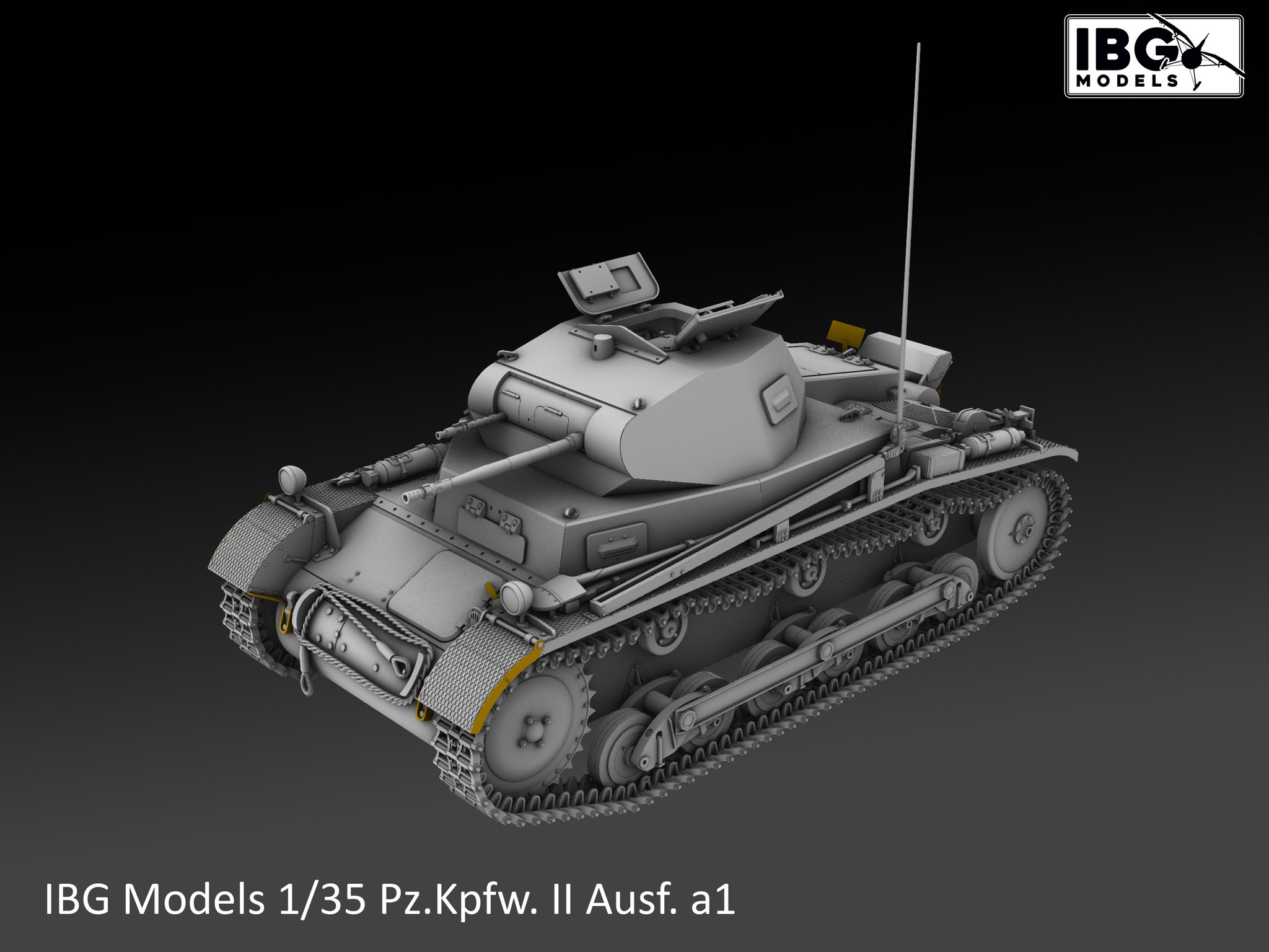 IBG | 35075 | Pz.Kpfw. II Ausf. a1 German Light Tank | 1:35