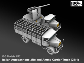 IBG | 72095 | Italian Autocannone 3Ro and Ammo Carrier Truck (2 in 1) | 1:72