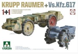 Takom | 5007 | 2 kits Combo KRUPP RÄUMER+ Vs.Kfz.617 | 1:72