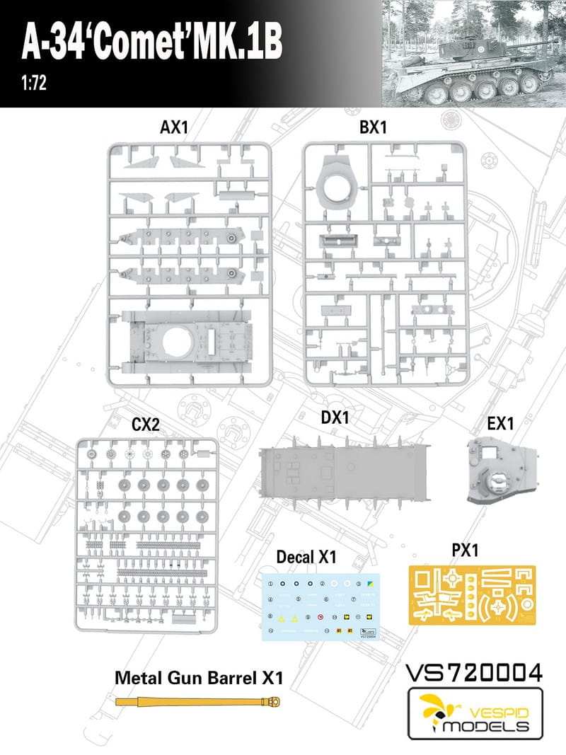 Vespid | 720004 | A-34 Comet Mk.IB | 1:72