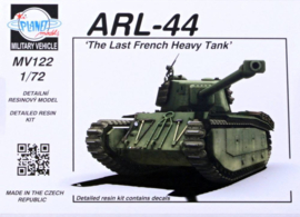Planet Models | MV122 | ARL-44 The Last French Heavy Tank | 1:72
