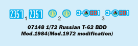 Trumpeter | 07148 | Russian T-62 BDD Mod.1984 (Mod.1972 modification) | 1:72