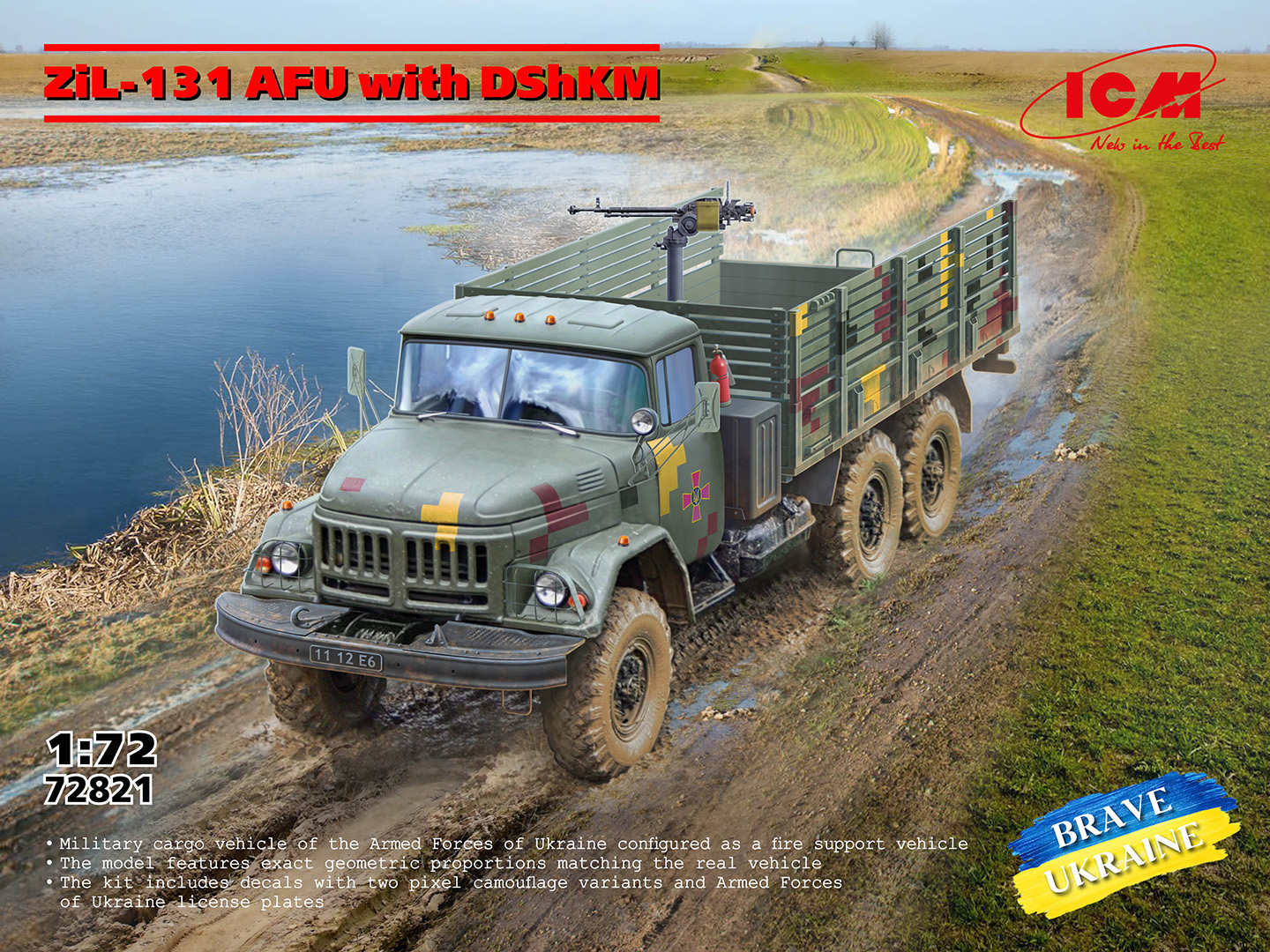 ICM | 72821 | ZiL-131 AFU with DShKM | 1:72
