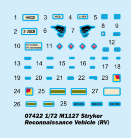 Trumpeter | 07422 | M1127 Stryker Wheeled Reconnaissance Vehicle | 1:72