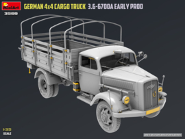 MiniArt | 35199 | German 4x4 Cargo Truck 3.6-6700A (Early) | 1:35