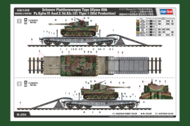HobbyBoss | 82934 | Schwere Plattformwagen SSyms80 & Pz.KpfwVI Ausf E Tiger | 1:72