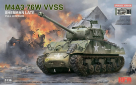 RFM | 5136 | M4A3 Sherman 76W VVSS Late w/Interior (upgrade) | 1:35