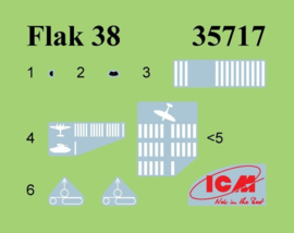 ICM | 35717 | Flak 38 WWII German AA Gun | 1:35