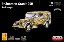 Attack| 72938 | Phanomen Granit 25H Radiowagen full interior | 1:72