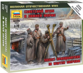 Zvezda | 6231 | Soviet Headquarters in Winter Uniform | 1:72