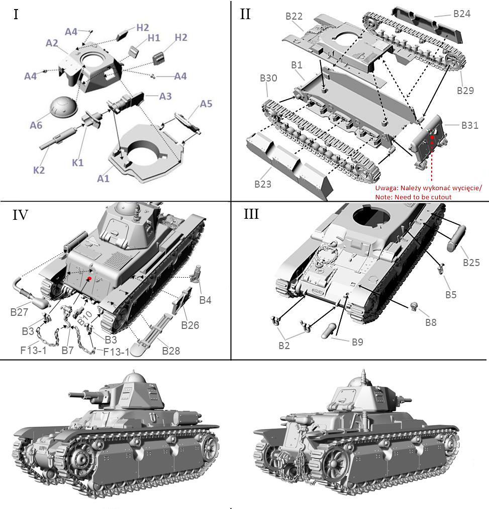 FTF | 119 | French Renault R40 with 37mm gun SA38 | 1:72