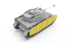 Border Model | BT-025 | Panzer IV Ausf.J early/mid w/Ommr Flatbed railway | 1:35