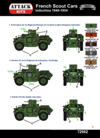 Attack | 72982 | French Scout Car Indochina 1946-1954 | 1:72