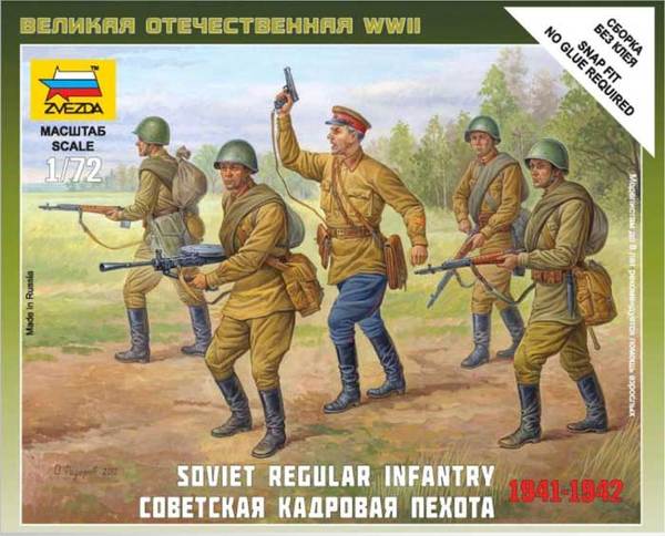 Zvezda | 6179 | Soviet Regular Infantry 1941-42 | 1:72