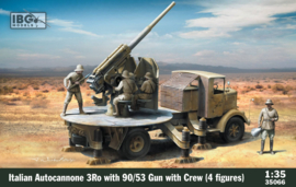 IBG | 35066 | Italian Autocannone 3Ro with 90/53 Gun and Crew | 1:35