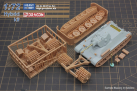 Heavy Hobby | PK72005 | WWII T34/76 Soviet Medium Tank with Mine Roller | 1:72