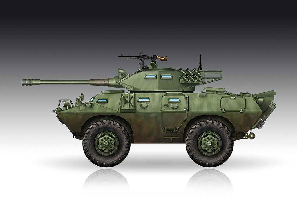 Trumpeter | 07443 | V-150 Commando AFV w/ Cockerill 90mm Gun | 1:72