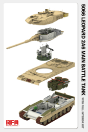 RFM | 5066 | Leopard 2A6 Main Battle Tank with Full Interior | 1:35