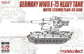 ModelCollect | 72136 | E-75 Heavy Tank with 128mm flak 40 gun | 1:72