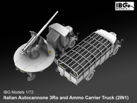 IBG | 72095 | Italian Autocannone 3Ro and Ammo Carrier Truck (2 in 1) | 1:72