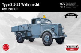 Attack | 72918 | Opel Blitz (Type 2,5-32) Wehrmacht 1,5t Light Truck | 1:72