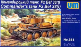 UM | 351 | Pz.Bef. 38(t) commander's tank | 1:72