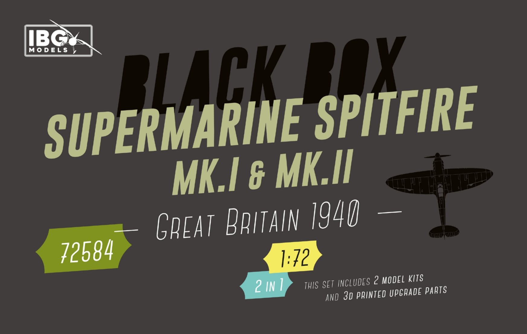 IBG | 72584 | Spitfire Mk.I & Mk.II Black Box- Limited Edition | 1:72