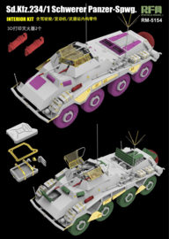 RFM | 5154 | Sd.Kfz. 234/1 schwerer Pz.Spähwagen Full Interior | 1:35