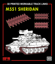 RFM | 3034 | M551 Sheridan workable tracks (3D Printed) | 1:35