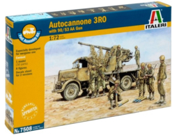 Italeri | 7508 | Autocannone 3RO with 90/53 AA Gun | 1:72