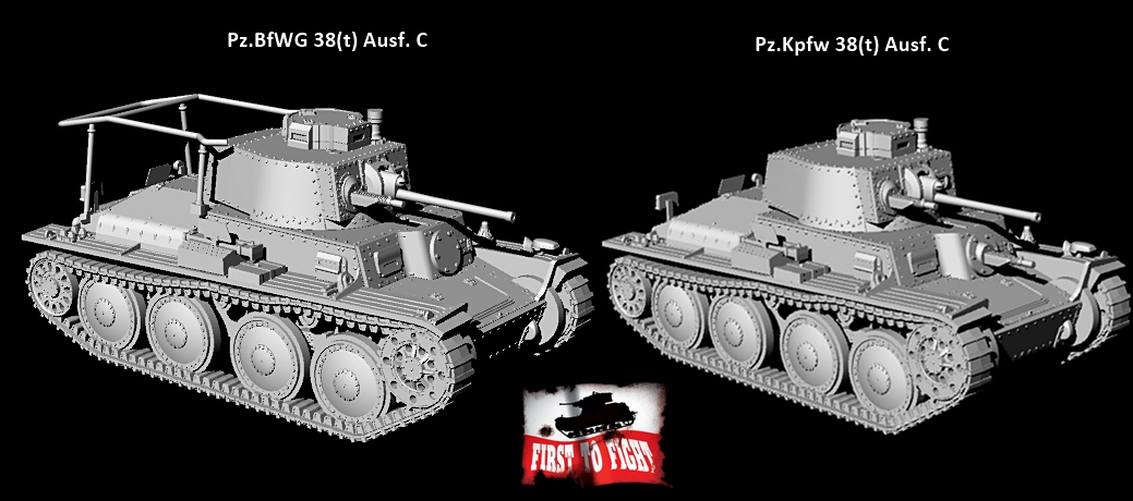 FTF | 091 | Pz.Kpfw. 38(t) Ausf. C / Pz.Bef.Wg. 38(t) | 1:72