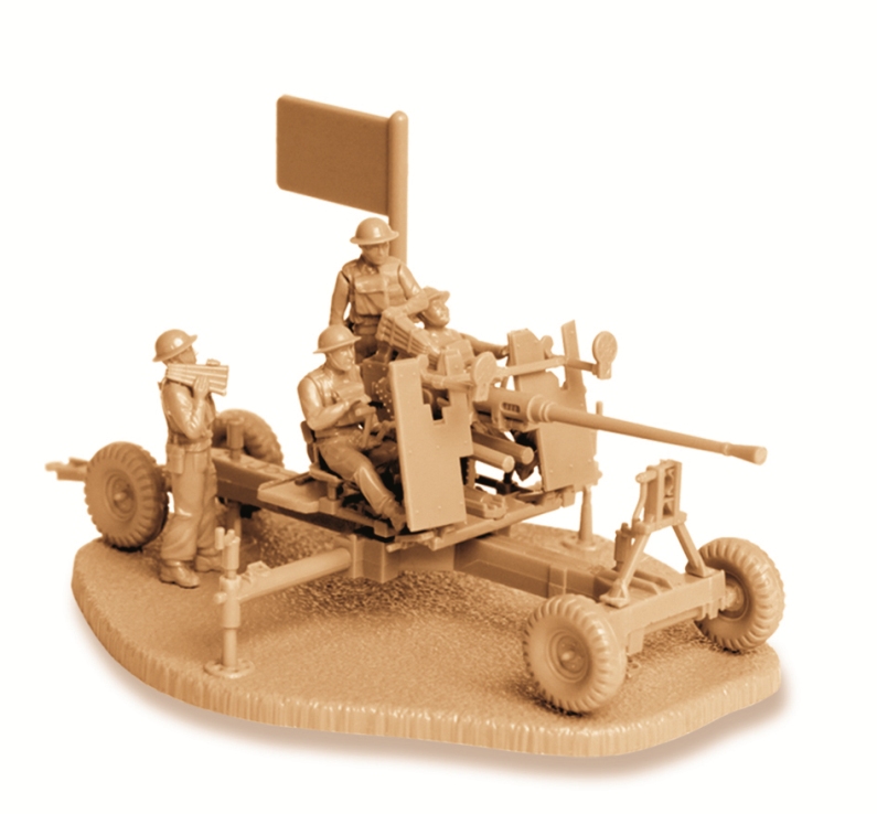 Zvezda | 6170 | British 40mm AA-Gun Bofors Mk 1/2 with Crew | 1:72
