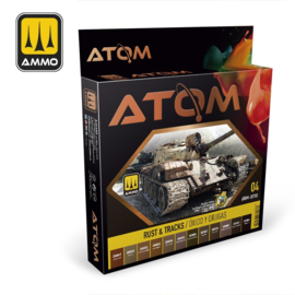 AMMO | 20703 | ATOM Rust & Tracks Colors Set