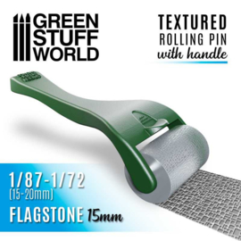 Greenstuffworld | Rolling pin with Handle - Flagstone | 1:87-1:72
