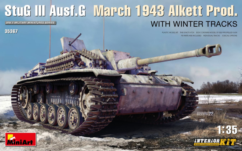 MiniArt | 35367 | StuG III Ausf. G March 1943 Alkett Prod. WITH WINTER TRACKS | 1:35