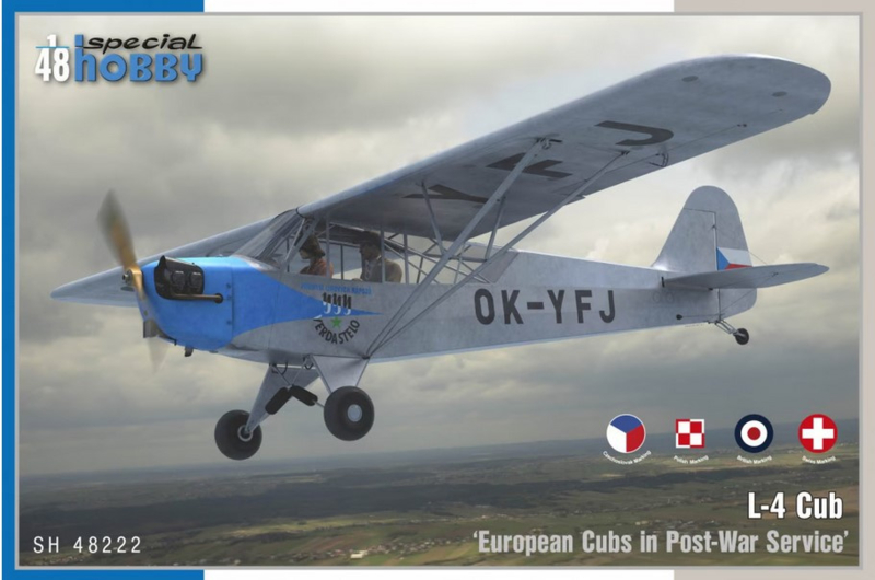 Special Hobby | 48222 | L-4 Cub european post war service | 1:48