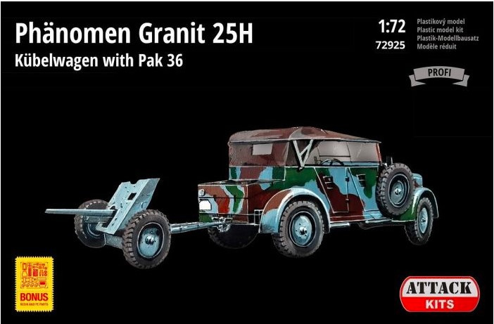 Attack | 72925 | Phanomen Granit 25H Kubel mit Pak36 | 1:72