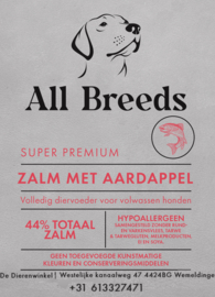 All Breeds Volwassen hond, Zalm met aardappel