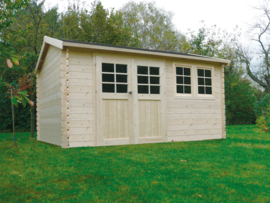 Tuinhuis Lunel 4180 x 2980 wanddikte 28 mm