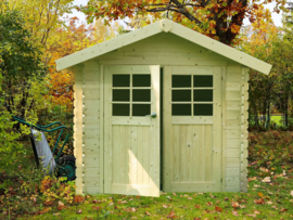 Tuinhuis Lannion 2980 x 2980 - 390 mm geimpregneerd - wanddikte 28 mm