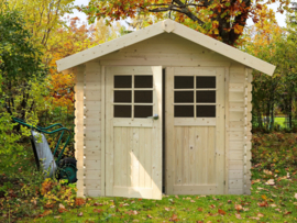 Tuinhuis Lannion 2980 x 2980 - 390 mm - wanddikte 28 mm